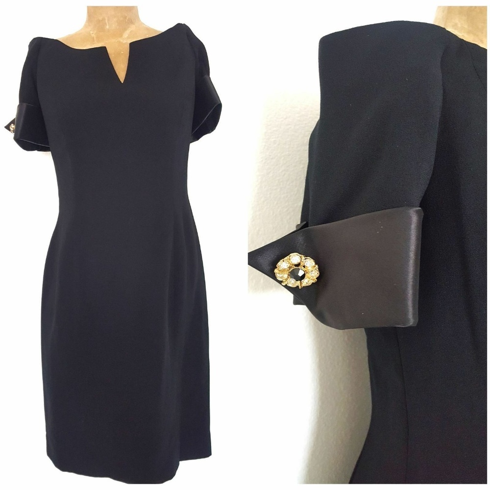 Vintage 80s Morton Myles Dress Cocktail PartySize Medium